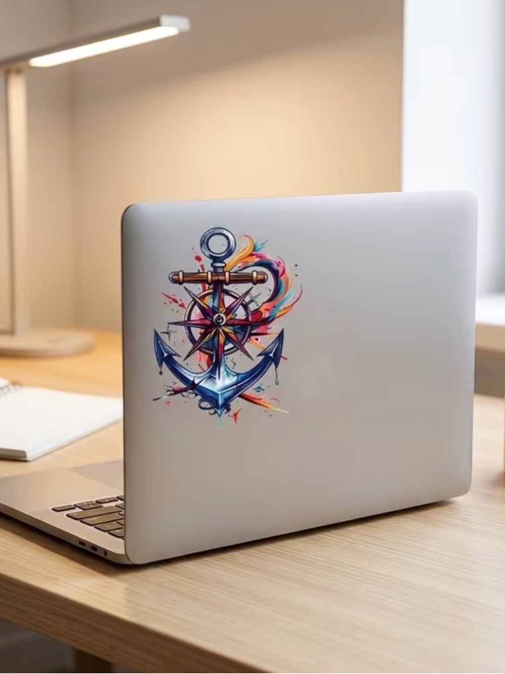Amazon Multicolor Anchor and Compass Sticker - Picture 4 of 6
